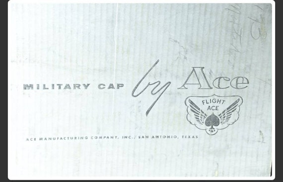 Vintage Military Cap by Ace Flight Ace 
