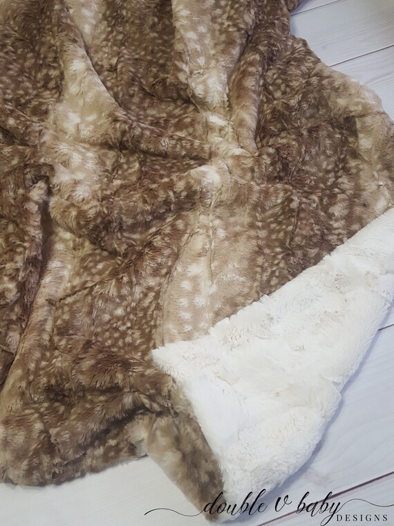 fawn minky blanket