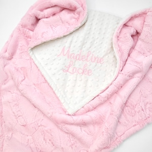Custom Baby Blanket - Personalized Minky Blanket - Embroidered Baby Blanket - New Baby Shower Gift