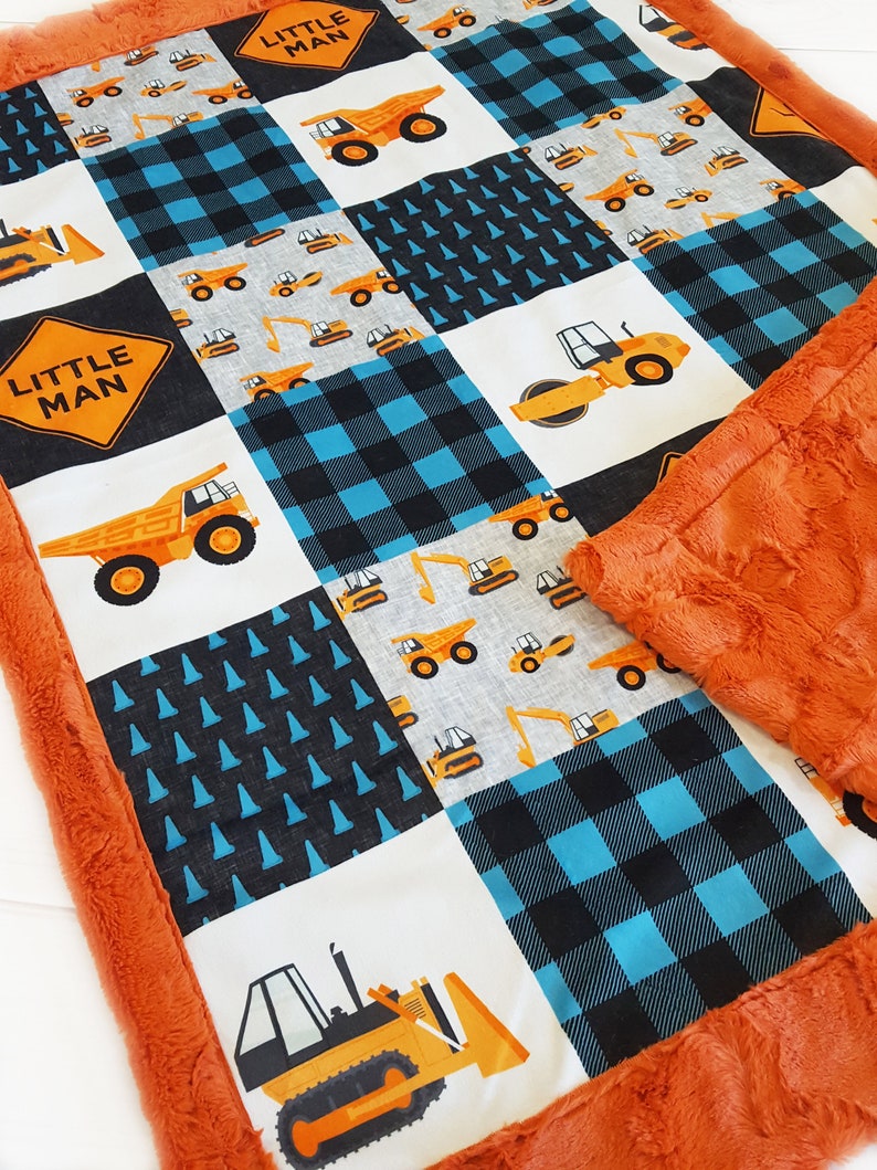 Construction Blanket Tonka Truck Blanket Baby Boy Baby Etsy