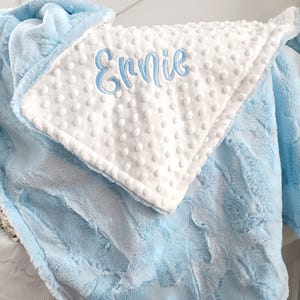 Custom Personalized Baby Blanket - Baby Blanket with Name - Embroidered Baby Blanket - Newborn Baby Shower Gift