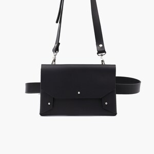 Belt Bag Black Leather image 5