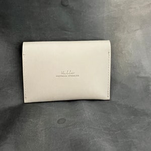 Small Minimalist Cloud Leather Wallet image 4