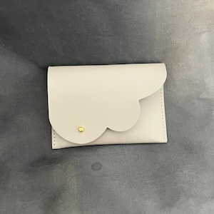 Small Minimalist Cloud Leather Wallet image 3