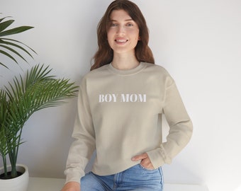 BOY MOM Crewneck Sweatshirt- Mother's Day- Gifts for Moms