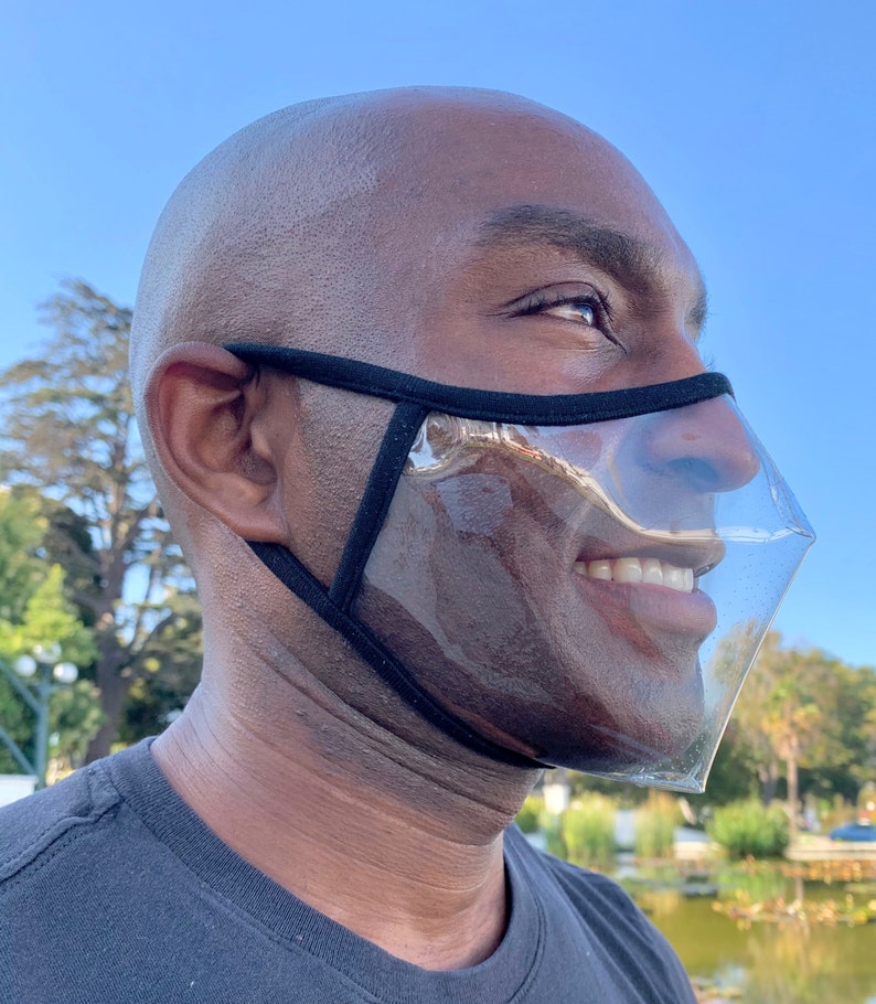Anti-Fog Clear Face Mask for Speech Therapists Hearing image 0