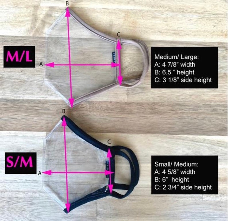 Gift Set 5 Cool Masks Clear Masks Packaged for Holiday Gift Etsy