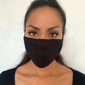 Softest Organic Bamboo Jersey Protective Face Mask - Washable & Reusable / USA MADE