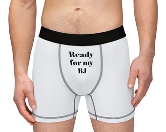 Ready for my BJ Men's Boxers - Gift for him - Romantic Prank Gifts