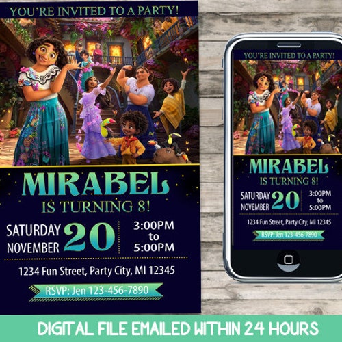 Encanto Invitation Personalized DIGITAL File Birthday Etsy