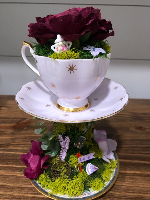 Alice in Wonderland Decor, Mad Hatter, Tea Party Centerpiece, Teacup,  Bridal Shower, Decoration, Baby Shower, Mothers Day Gift -  UK in 2023