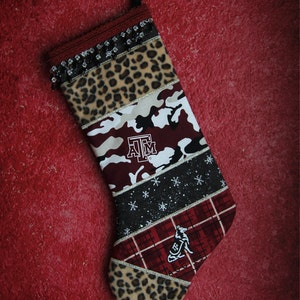 Texas A & M Stocking//Aggie Christmas Stocking