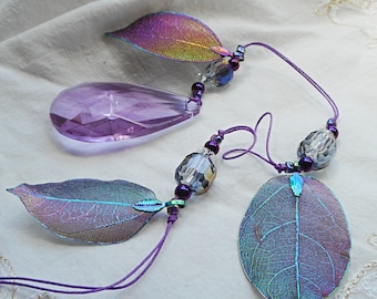 Purple décor, suncatcher for the lovers of purple. The colour of February and a birthday gift. Beautiful window accent.