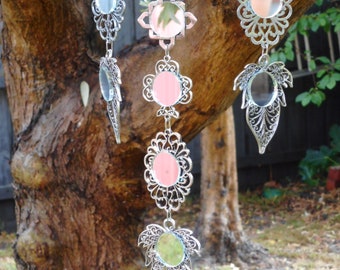 Mirror suncatcher, hanging mirrors for the garden. Good for bird control and no more mess. Hang in trees or your patio balcony or porch.