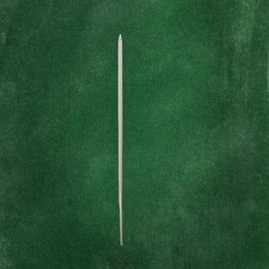 May include: A white chalk stick against a green chalkboard background.