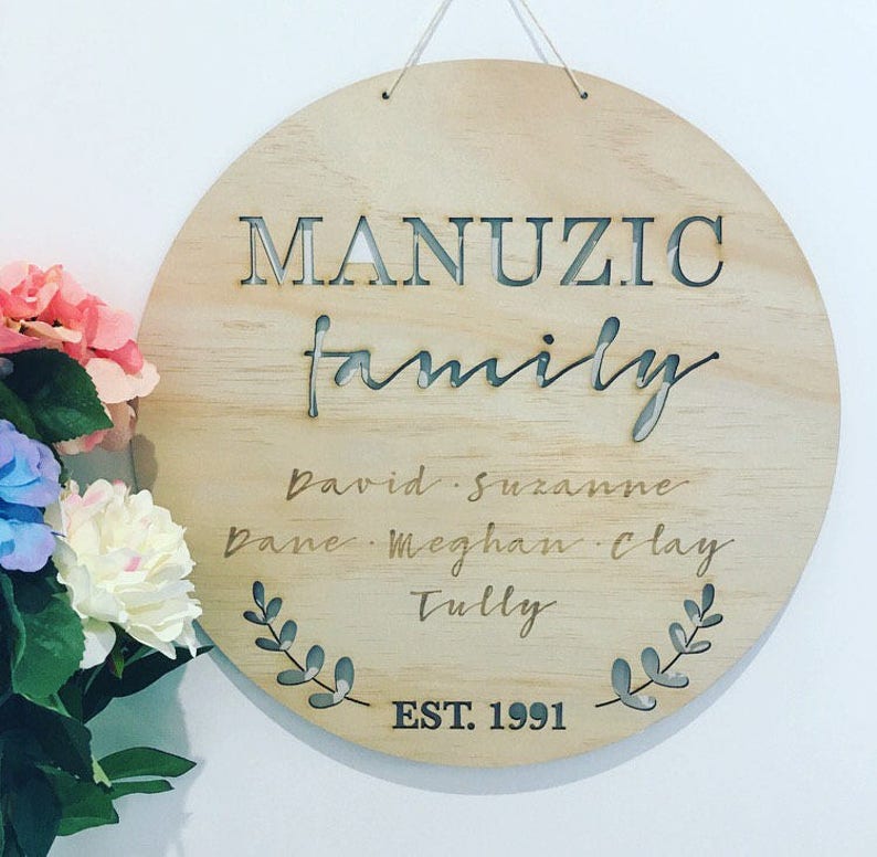 Wooden Name Plaque Personalised Plaque Door Sign Home Etsy Australia