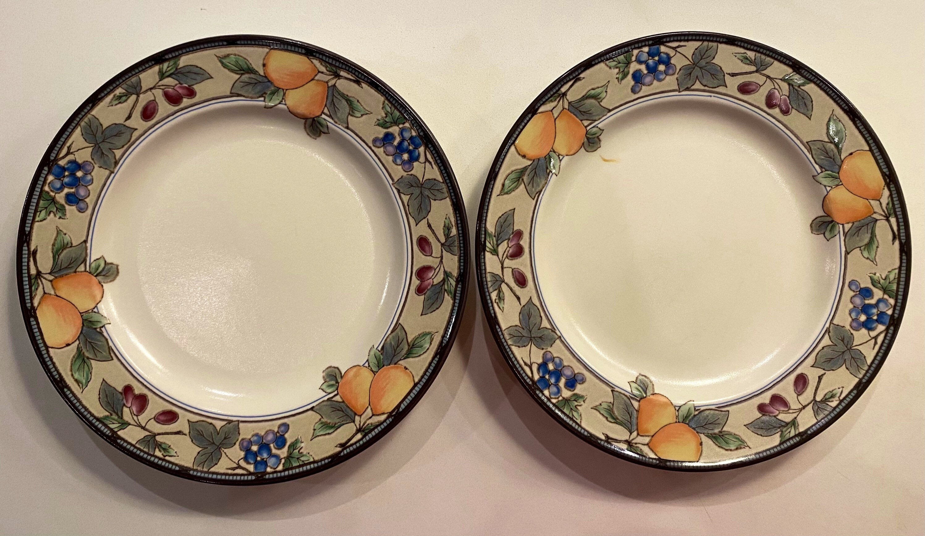 Vintage Mikasa Garden Harvest Intaglio Plates Etsy Ireland