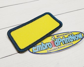 Custom sharp corners size 5X1.28 Faux Merrow Rectangular Patch Border: Digital Embroidery File (DST EXP PES)