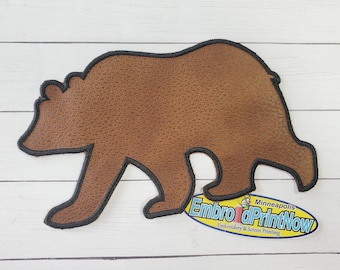Bear Iron On or Sew on Patch for Jackets T-shirts Sweaters Bags