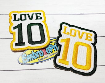 Jordan Love Green Bay Packers Embroidered Patch: Football Patch