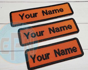 Custom Patch-Custom Name Patch-4 x 1 rectangular Patch-Custom Embroidered Patch-Personalized Patch