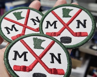 Minnesota Wild Hockey Embroider Patch Iron On