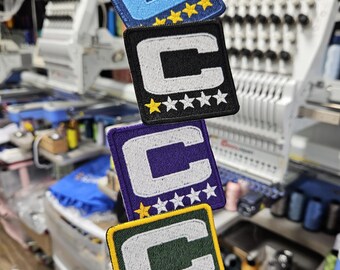 Captain C 100% Embroider Patch  Iron On Or Sew-On Patch