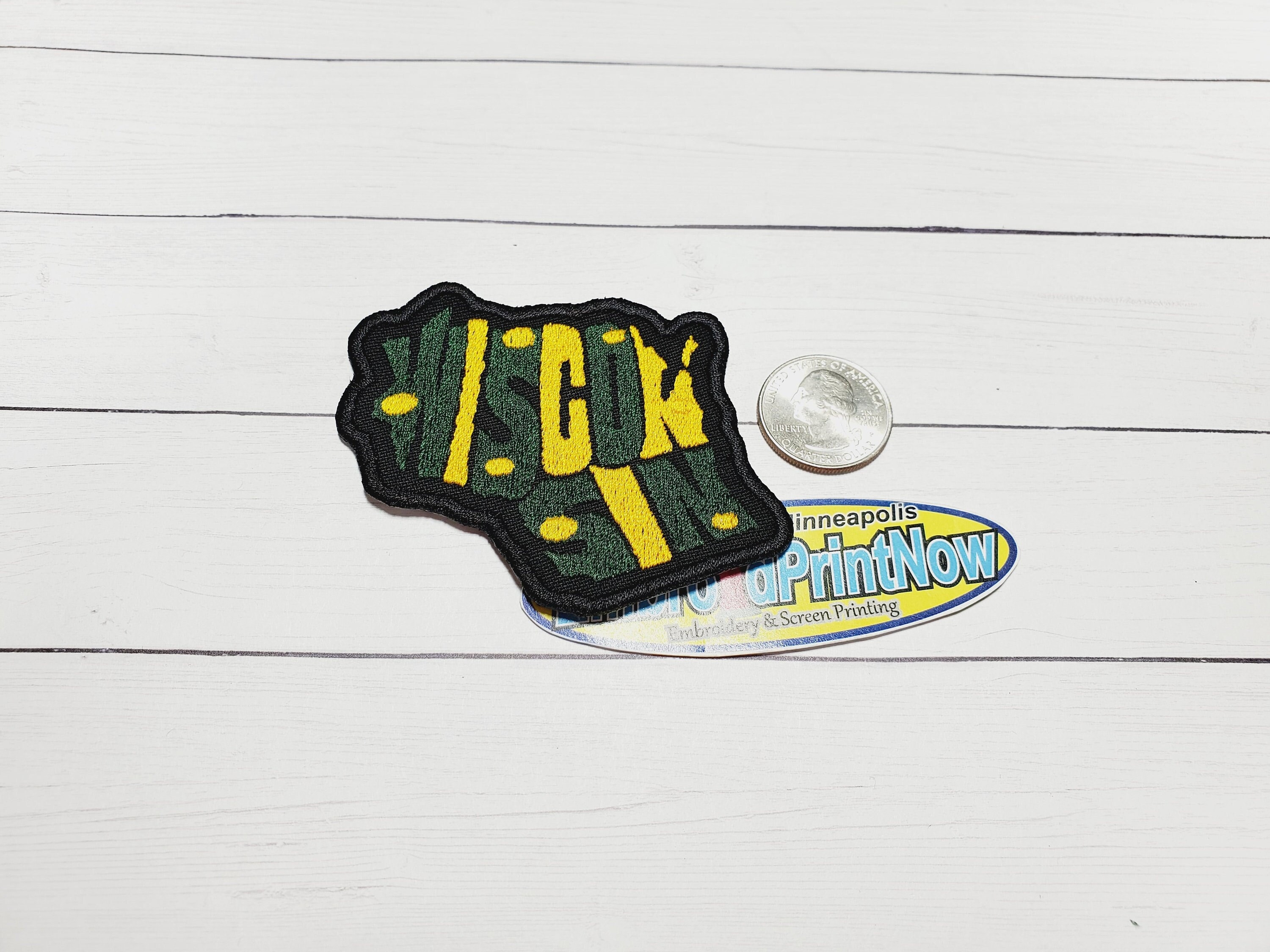 Military Style Green Bay Packers Football Patch - American Flag + Aaron Rodgers