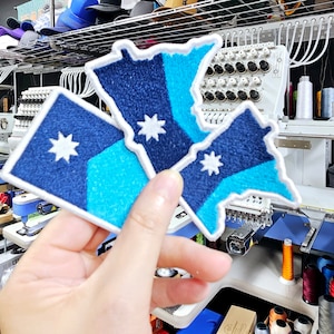 Minnesota New State Flag Iron-On/Sew-On Accessory Patch - Embroidery Patch