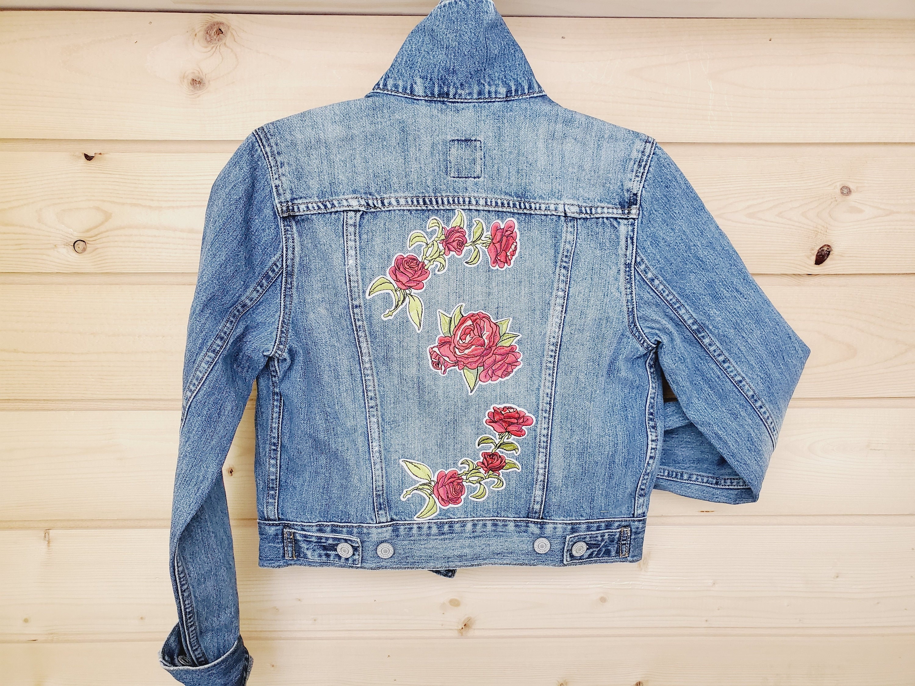 M65 Jacket Off White Denim Jacket Rose Jual FMC Jaket Jeans Denim 