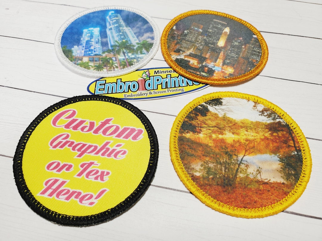 Custom Round Patches Custom Personalized Patch Personalized Etsy