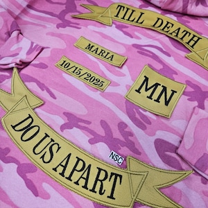 Custom Embroidered Motorcycle Vest Patches: Full Arch Biker Rockers