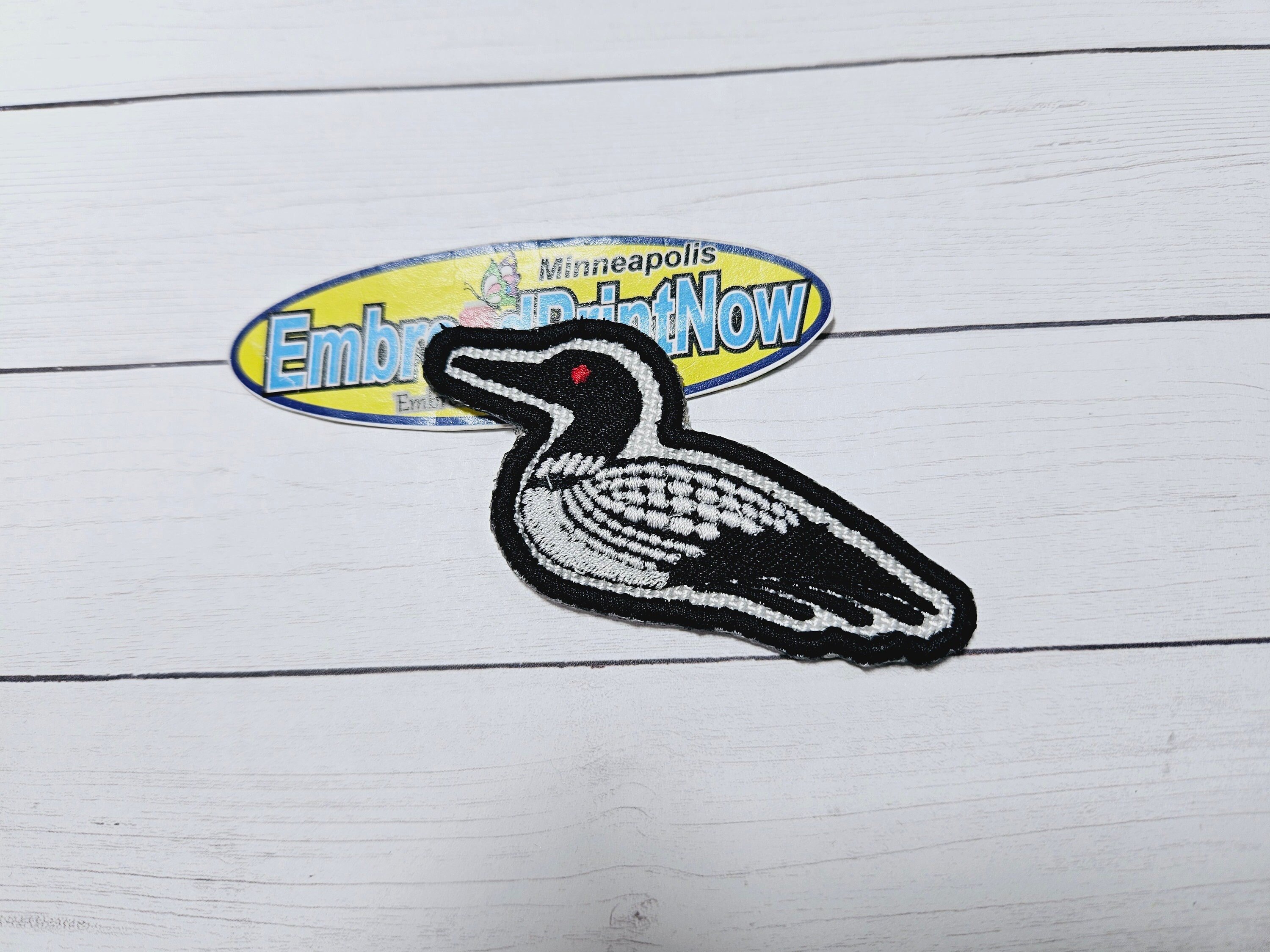 Écusson Thermocollant Vintage Love A Loon – Wisconsin – Cash's USA – Neuf
