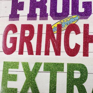 Glitter Varsity Name Iron On - DIY Heat Transfer Vinyl