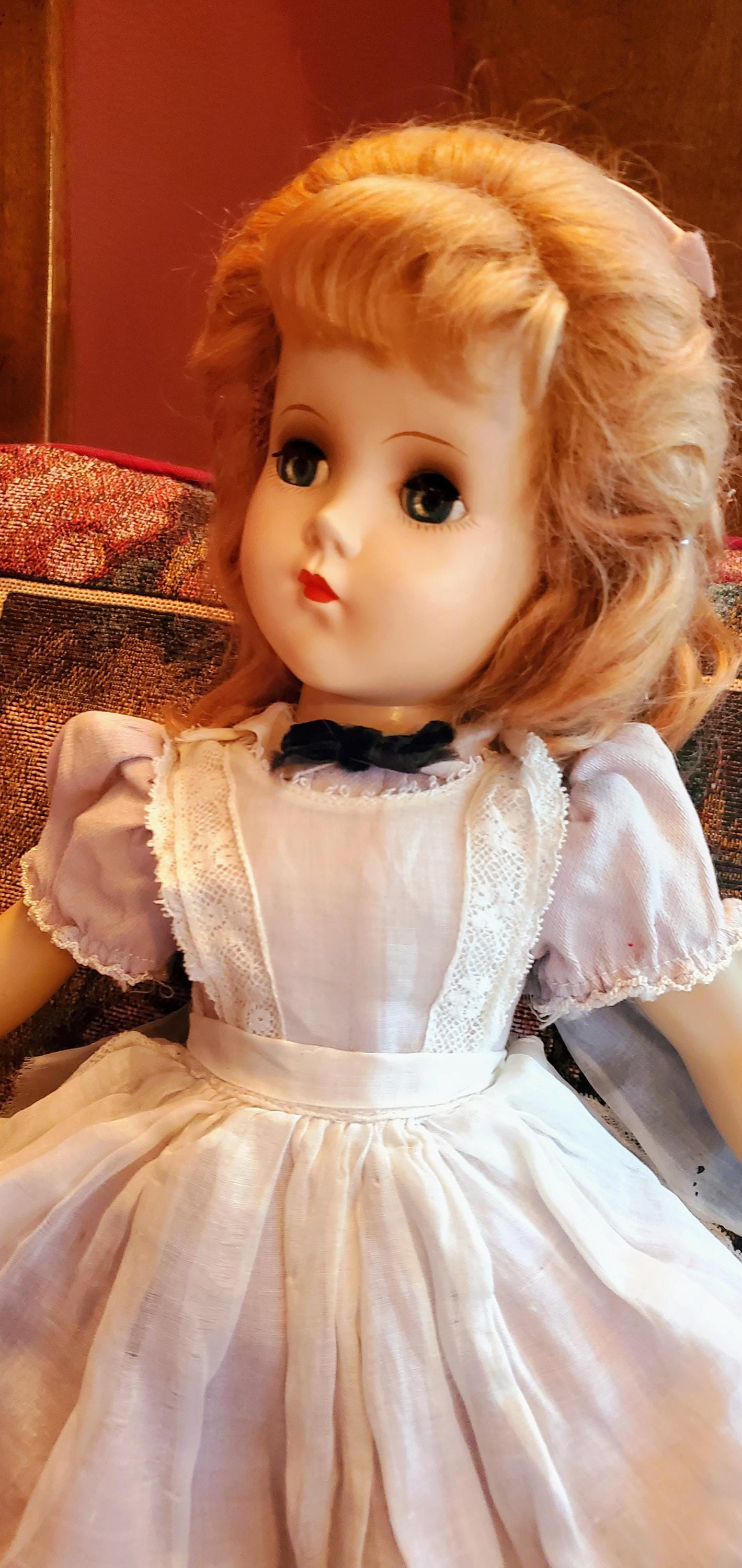 Doll ALICE IN WONDERLAND R&B Rare Hard Plastic Blue Eyes All