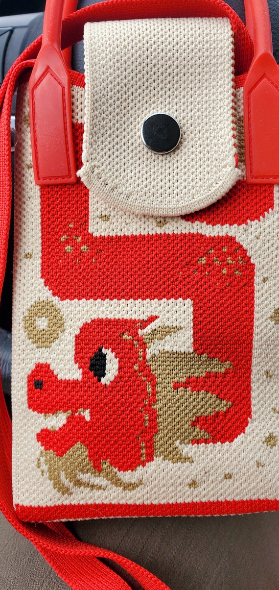 Purse Shoulder Bag Vintage Mexico Dragon Serpent R