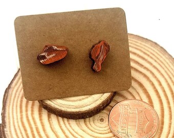 Buffalo Wings Earrings, Buffalo NY Gifts,  Buffalo NY Jewelry, Foodie Gift, Chicken Wing Earrings, Wooden Stud Earrings, Novelty Earrings