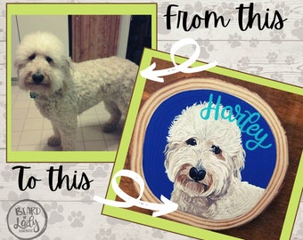 Custom Pet Magnet, Personalized Dog Painting, Cat Portrait, Pet Portrait, Pet Loss Gifts, Pet Memorial Gift, Dog Mom Gift, Cat Mom Gift
