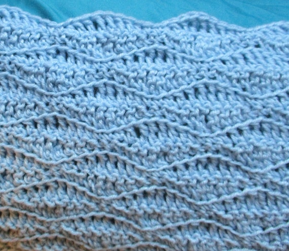 hand crochet baby afghan
