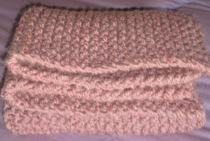 Hand Knit Baby Afghan Blanket 24 X 29 Crib Etsy