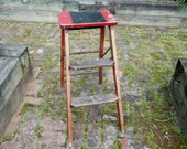 Folding Step Stool - Vintage