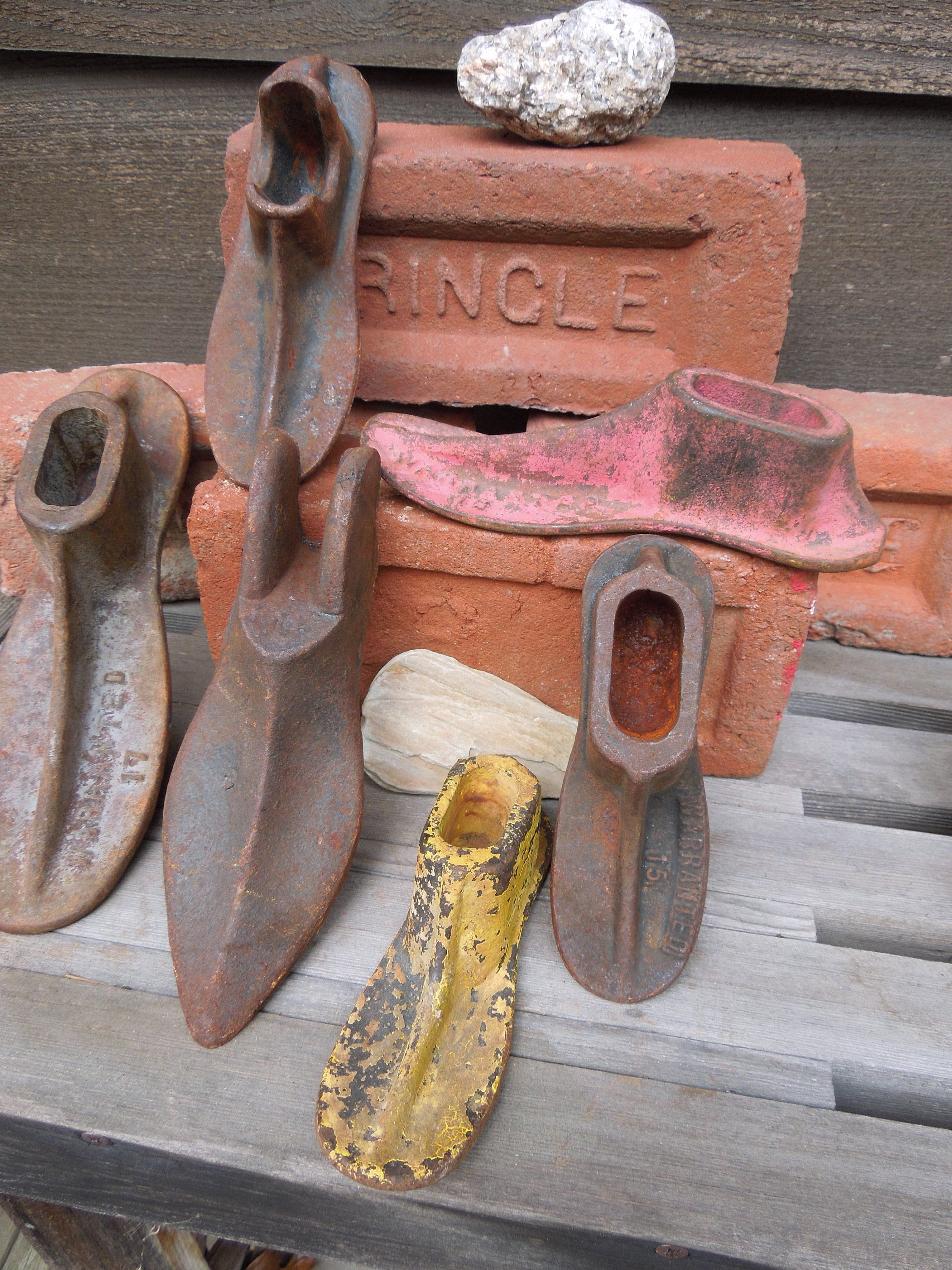 Collection of Seven Cast Iron Cobblers Shoe Molds Decorative Etsy