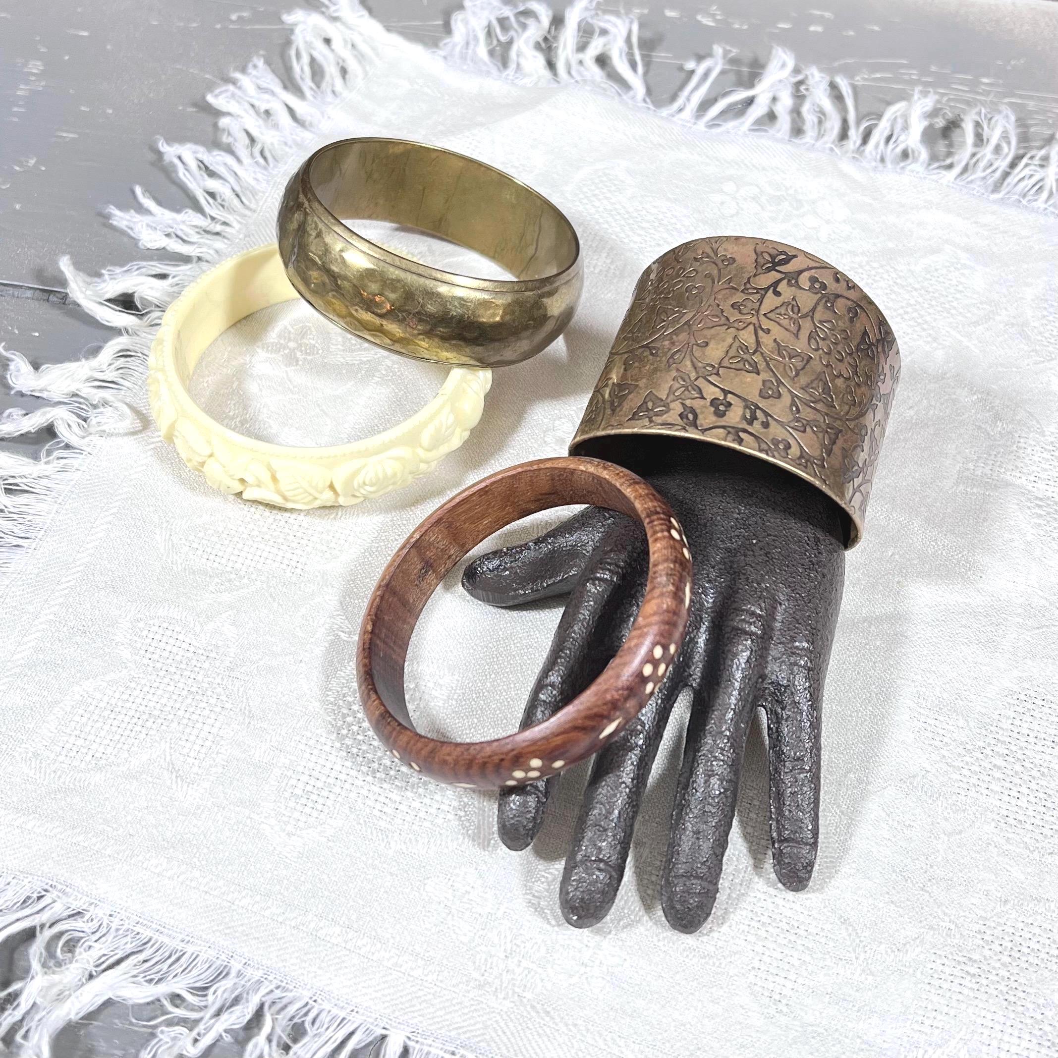 Vintage Bone Bangle - Etsy