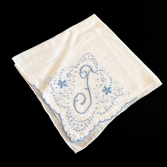 Monogramed Cloth Handkerchiefs Print / Embroidery… - image 5