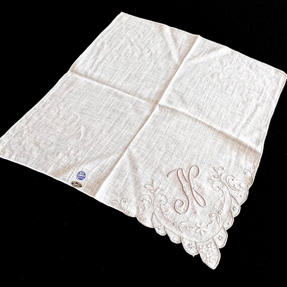 Monogramed Cloth Handkerchiefs Print / Embroidery… - image 7