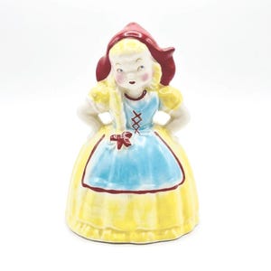 Vintage Figurine Dutch Girl Planter by Stanford Pottery