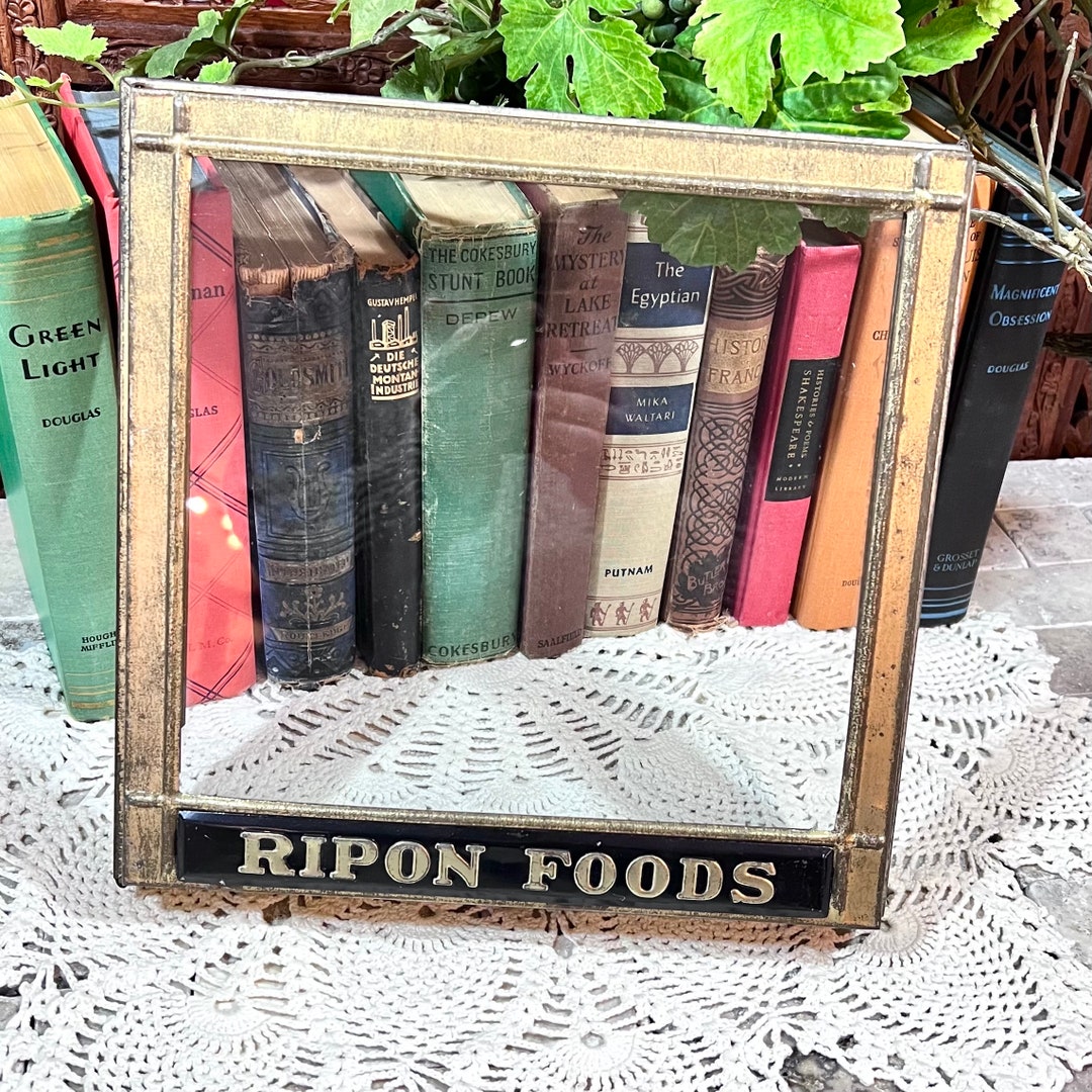 Ripon Foods Store Counter Hinged Glass Front Metal Frame / Cover