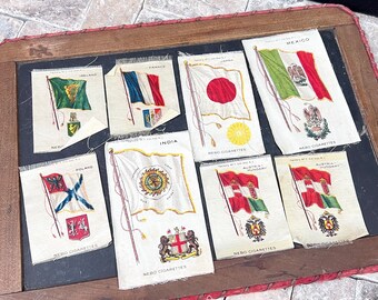 silk cigarette cards flags Nebo Silk Cigarette Premiums International Flags