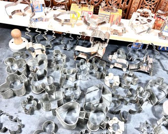 70+ Cookie Cutter Collection - Crafts, Repurpose, Soap Making, Ornaments - Gift Cook / Baker - Vintage
