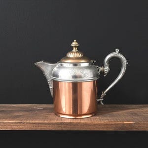 Manning Bowman & Co Copper Tea/Coffee Pot 1899 Antique